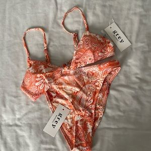 NWT Grey Bandit Mid Rise Bikini